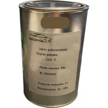 Lak na dřevo Barva Průmyslový polyuretanový lak 1l lesklý 2:1 RAL 7008