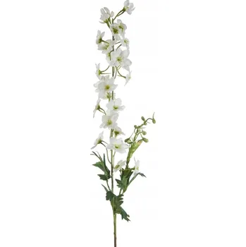 umělá květina Umělá okrasná máchelka stračka bílo-zelená 80 cm