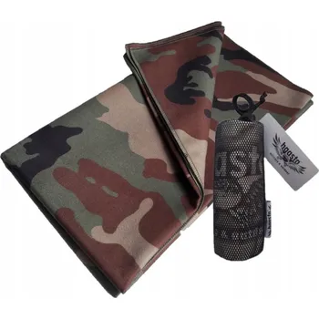 Ručník Rychleschnoucí vojenský ručník z mikrovlákna 100 x 50 cm US Woodland