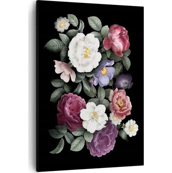 Obraz Obraz na plátně do obývacího pokoje ložnice 50x70 květiny obrazy na zeď canvas