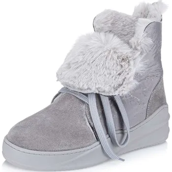 Dámské kozačky Iberius Dámská kotníková obuv IBERIUS 332-021-1593 šedá W3 37