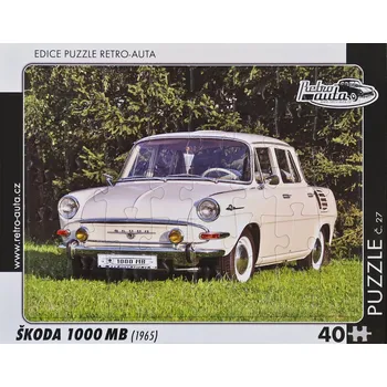 Puzzle Puzzle č. 27 - ŠKODA 1000 MB (1965) 40 dílků