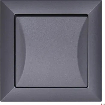 vypínač Jednopólový vypínač Klasik, Zápustný Timex-Elektro stříbrný WP-1/0pS SRE