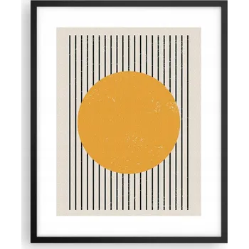 Obraz Foto obraz plakát na zeď v černém rámu 40x50 slunce plakáty do obýváku