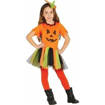 Karnevalový kostým Dýňový tutu KOSTÝM oranžový Halloween 146
