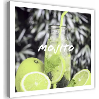 Obraz OBRAZ NA PLÁTNĚ Mojito Drink Limetka 50x50