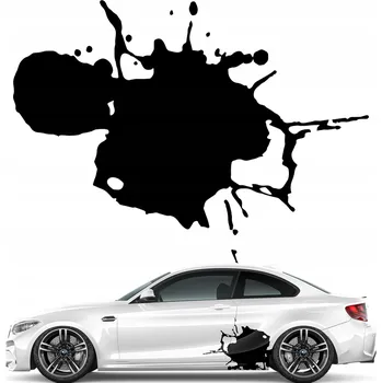 Samolepicí dekorace na vozidlo SAMOLEPKA na auto Skvrna Flek Rozstřik 43x56cm
