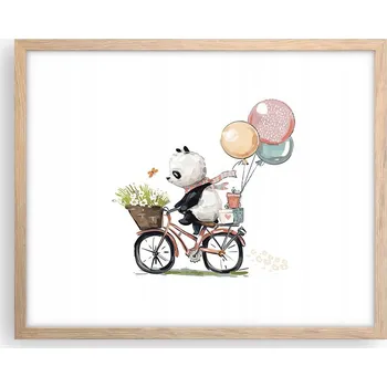 Obraz Obraz plakát na zeď v rámu světlý dub 50x40 pro děti foto do obýváku