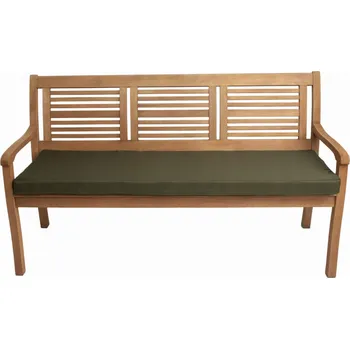 Zahradní lavice Polštář na sedák zahradní lavice, 120x60x7 zelená