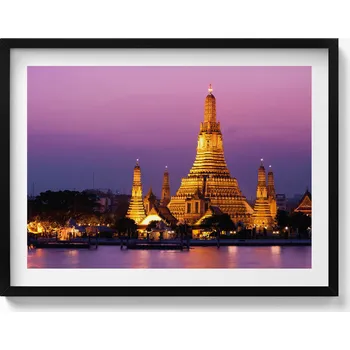 Obraz Dekorativní nástěnný obraz do pokoje Chrám v Bangkoku Thajsko 80x60 cm