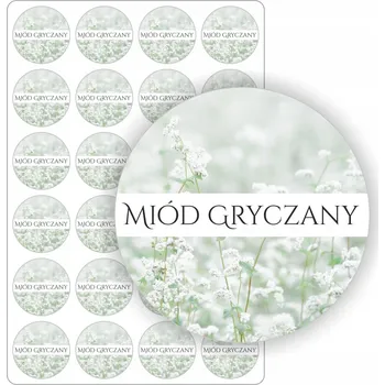 Sklenice Nálepka Ozdobné etikety na zavařovací sklenice domácí med Arch nálepek MED POHANKOVÝ