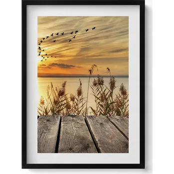 Obraz Závěsný obraz na zeď dekorace do domu Molo při západu slunce 50x70 cm