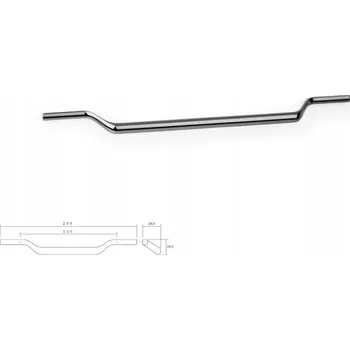 Nábytkové kování Nábytková úchytka VIEFE 0602/256 VALLEY rozteč 256, délka 330 černá lesklá