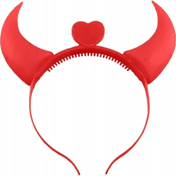 Čelenka ČELENKA ROHY SVÍTÍCÍ ČERVENÉ NEBO RŮŽOVÉ PRO DĚTI