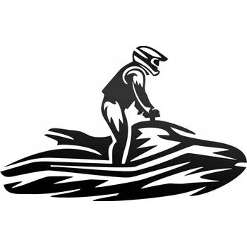 NÁLEPKA NA AUTO - VODNÍ SKÚTR - reflexní