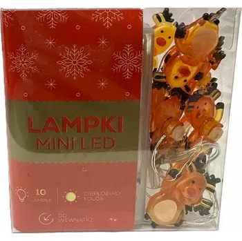 Vánoční dekorace Vánoční osvětlení na stromeček Jumi vnitřní 1,26 m, 10 světel