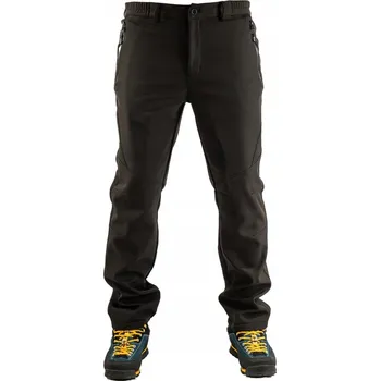 Pánské kalhoty VEL. 3XL TREKINGOVÉ KALHOTY ČERNÉ SOFTSHELL XAVE