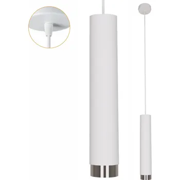 Závěsné svítidlo Cerlux Idun - bílo-stříbrné, moderní styl LOFT