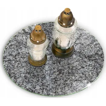 Obraz Podložka pod svíčky na hrob se vzorem kamene, Textura kamene, Průměr 30 cm