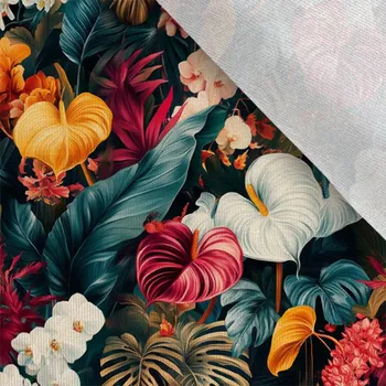 Teplákovina Takoy 150cm barevné tropické květiny