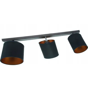 Moderní závěsné stropní svítidlo stropní svítidlo černo-zlaté stínidlo 20cm LED