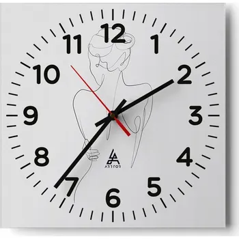 Hodiny Nástěnné hodiny do obýváku 40x40 Grafika Bezhluké hodiny na skle Tiché