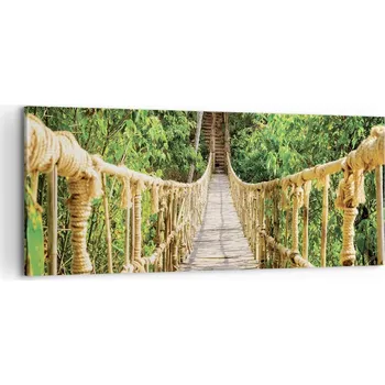 Obraz Foto obraz na plátně canvas 100x40 džungle obývák ložnice na zeď velký