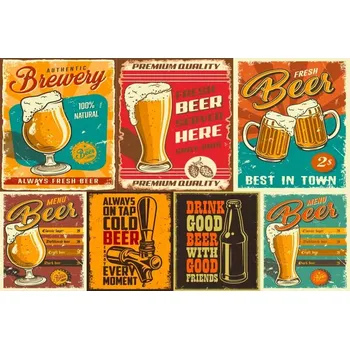 Obraz Cedule Beer Brewery MIX