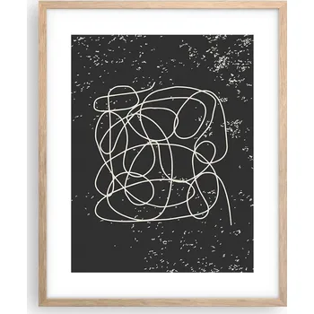 Obraz Obraz plakát na zeď v rámu světlý dub 40x50 abstrakce plakáty do obývacího pokoje