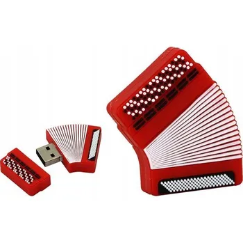 USB flash disk USB flash disk DIAWAY Akordeon 32 GB USB 2.0 červený