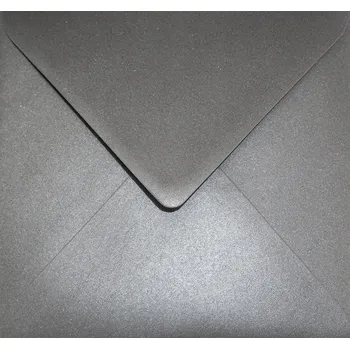 Obálka Kvadratické obálky Aster Metallic šedé 5 ks