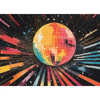 Plakát Plakát Disco Hra! bez rámu 18 x 13 cm