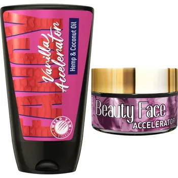 Sklenice Wild Tan Fancy Vanilla Accelerator + Sklenička Beauty Face