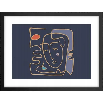 Obraz Obraz plakát v černém rámu do obýváku 40x30 portrét foto plakáty na zeď