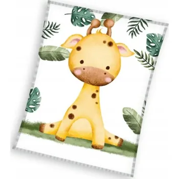 Dětská deka Carbotex coralová deka Žirafa KNL231126-KOC pro děti safari