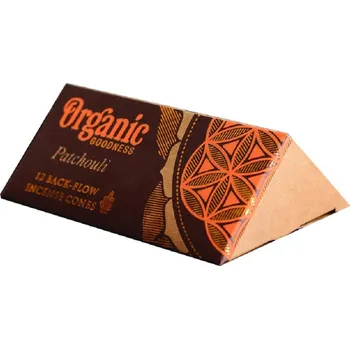 Čajovna Song of India Sada 12 organických vonných františků se zpětným tokem, Patchouli