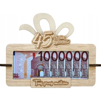 Obraz Tabulka na peníze Tvůj první milion k 45