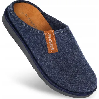 Dámské pantofle Papuče Pánské FILCOVÉ TEPLÉ Pantofle Domácí Bačkory Nazouváky 41 modré