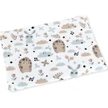 Polštářek pro kojence do postýlky Modrá,Hnědá - 42x32 cm - tenký BX6336