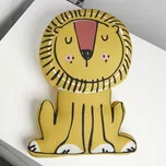 POLŠTÁŘ PRO DĚTI DEKORATIVNÍ PLYŠÁK LEV 60 x 42 cm