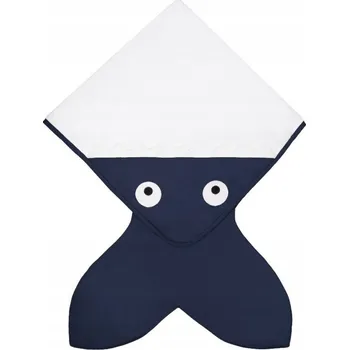 Deka s kapucí Babybites 75 x 75 cm bílá