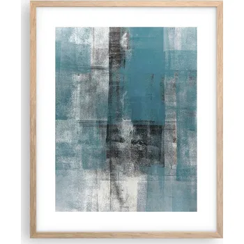 Obraz Obraz plakát na zeď v rámu světlý dub 40x50 abstrakce plakáty do obývacího pokoje