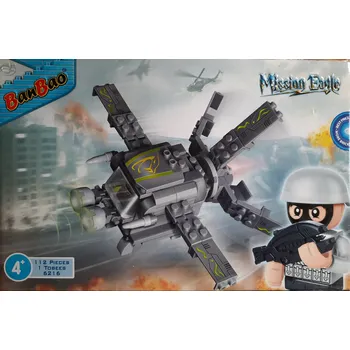 ostatní stavebnice Stavebnice Banbao Mission Eagle 112 dílů B-6216