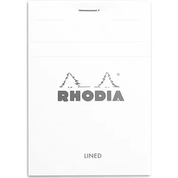 Blok Rhodia N°12 8,5x12 cm, linkovaný, bílý