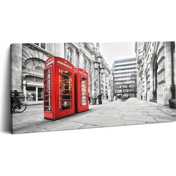 Obraz Fotoobraz Krásný Tisk do Ložnice Červené Telefonní Budky Londýn