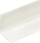 Bílá plastová PVC soklová lišta F129 - délka 40 m, šířka 3 cm, výška 3 cm