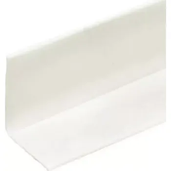 Podlahová lišta Bílá plastová (PVC) soklová lišta F129 - délka 40 m, šířka 3 cm, výška 3 cm