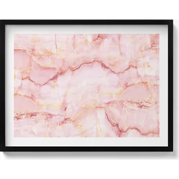 Obraz Závěsný obraz na zeď dekorace do domu Růžová mramorová textura 80x60 cm
