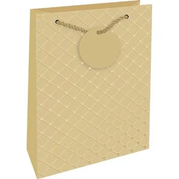 Dárková taška Dárková taška reliéfní malá Béžová