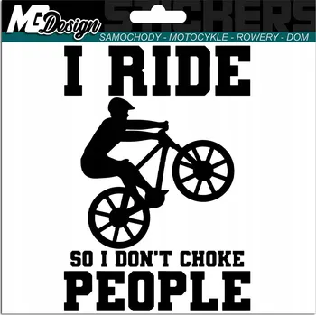 Samolepicí dekorace na vozidlo NÁLEPKA na auto MOUNTAINBIKE MTB HOBBY 8x12 cm